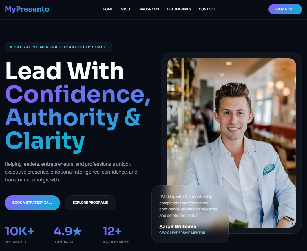 Relationship Coach Website