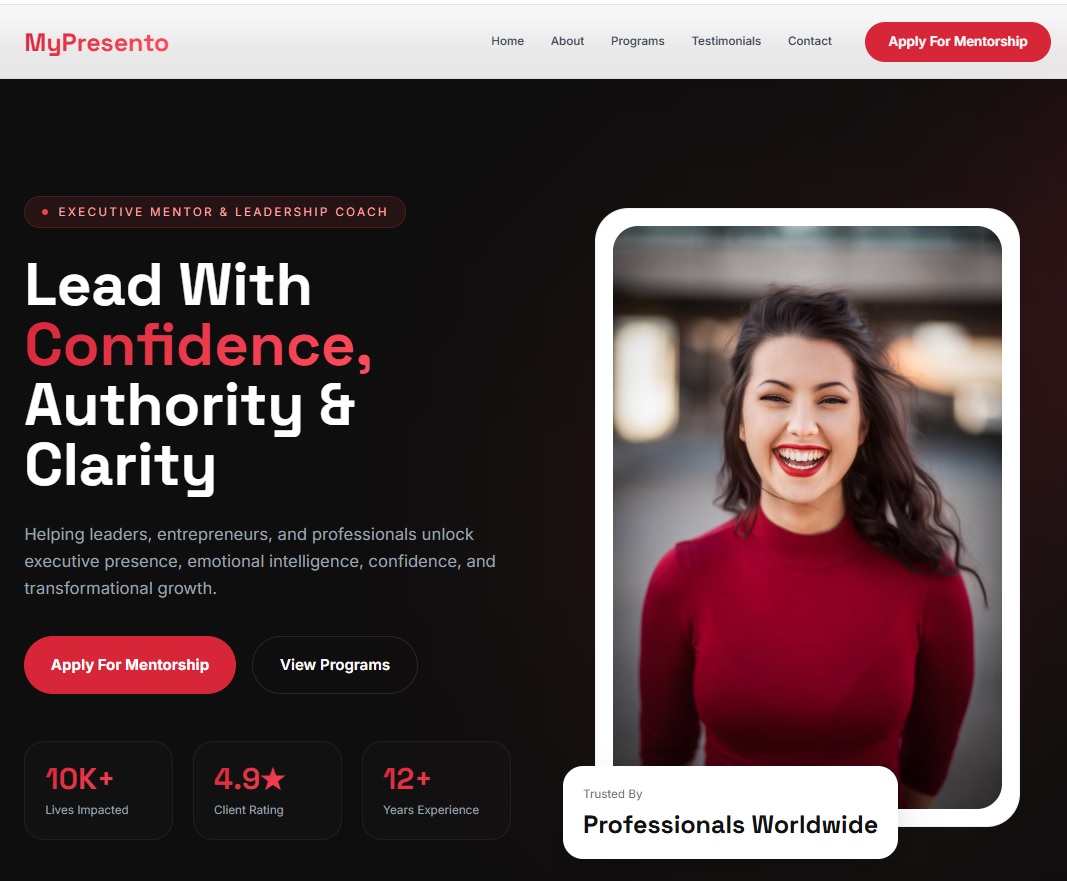Mindset Coach Website